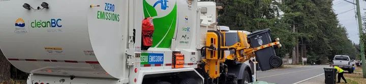 Municipal service and collection trucks shown on the Township utility fees page.